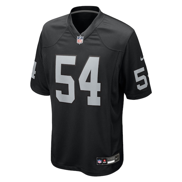 Brennan Jackson Las Vegas Raiders Nike Team Game Jersey -  Black