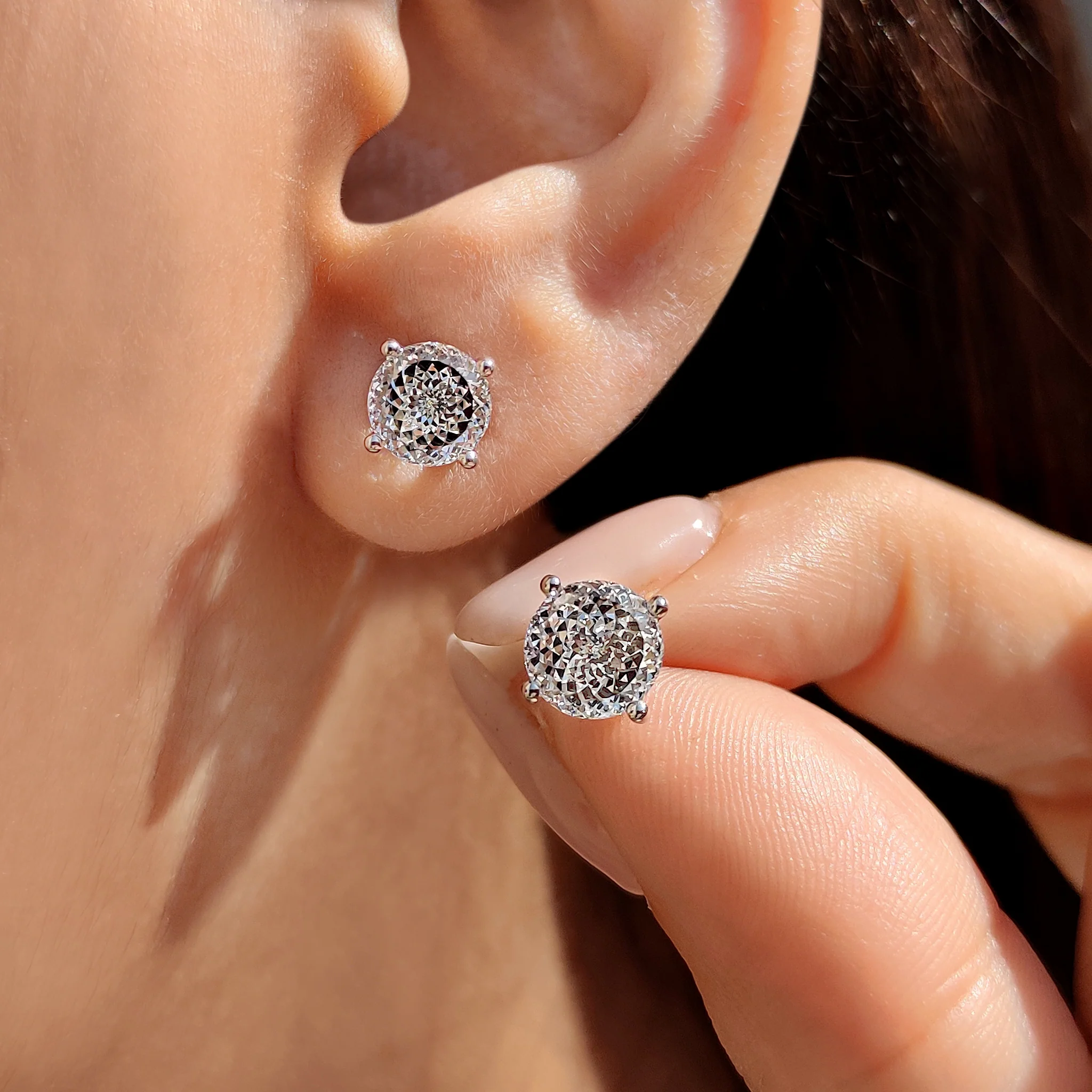 （The 925 Sterling Silver Collection）Stud Earrings