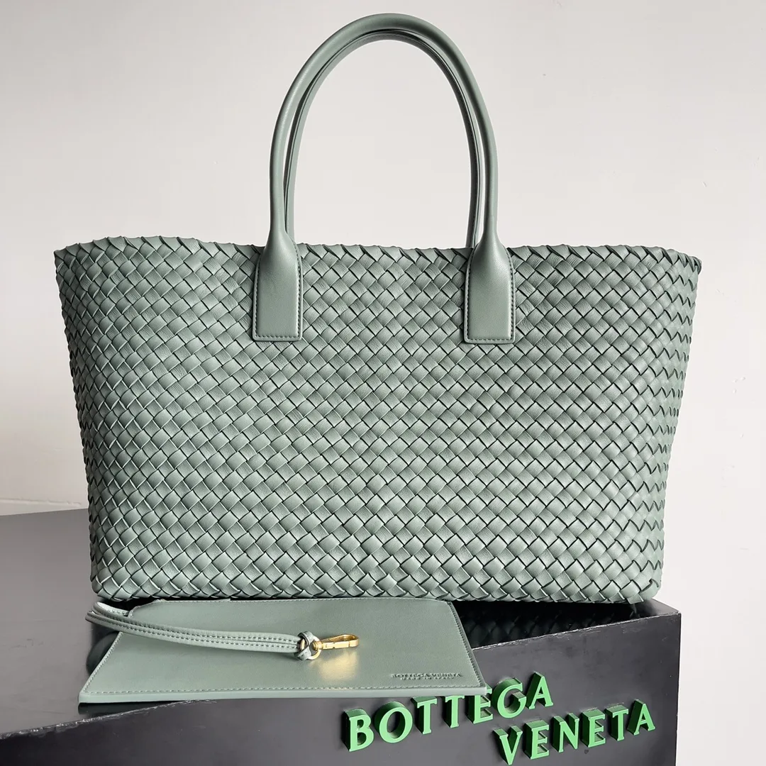 Bottega Veneta Intrecciato Woven Leather Cabat Tote Bag product photo from LabelPicks