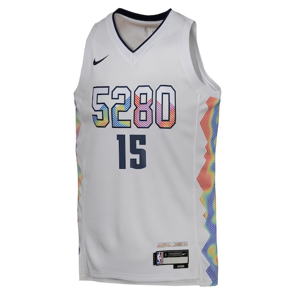 Nikola Jokic Denver Nuggets Nike Youth 2024/25 Swingman Player Jersey - City Edition - White