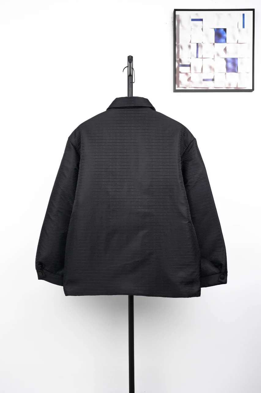 Prada Black Jacquard Triangle Logo Padded Jacket product photo from LabelPicks