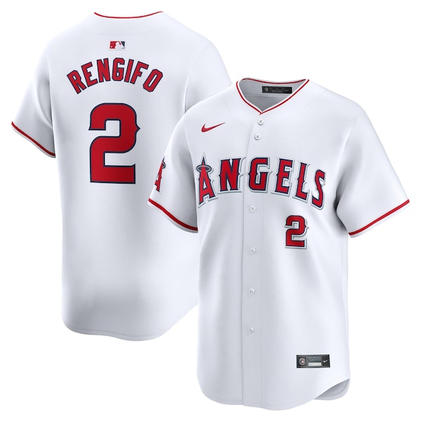 Luis Rengifo Los Angeles Angels Nike Home Limited Player Jersey - White