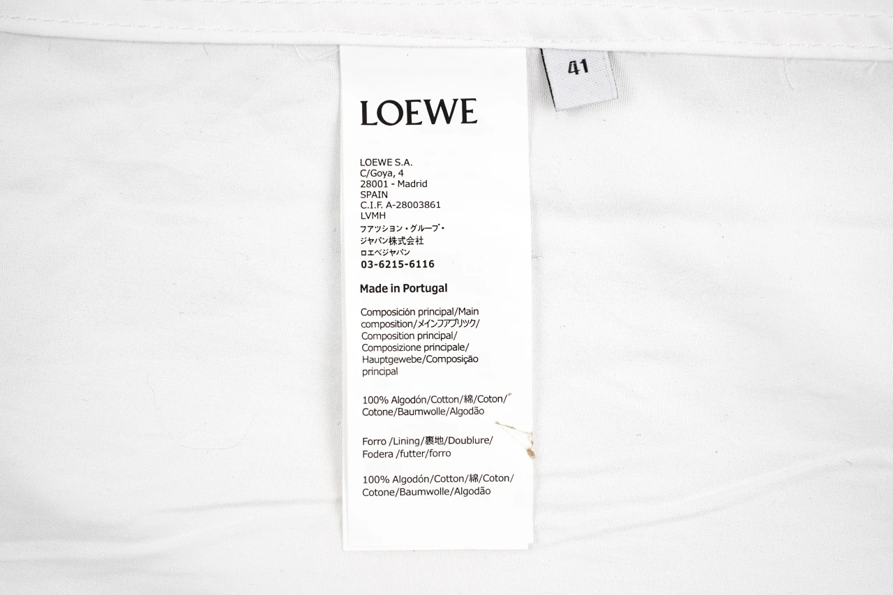 LOEWE White Pocket Anagram Embroidered Shirt product photo from LabelPicks