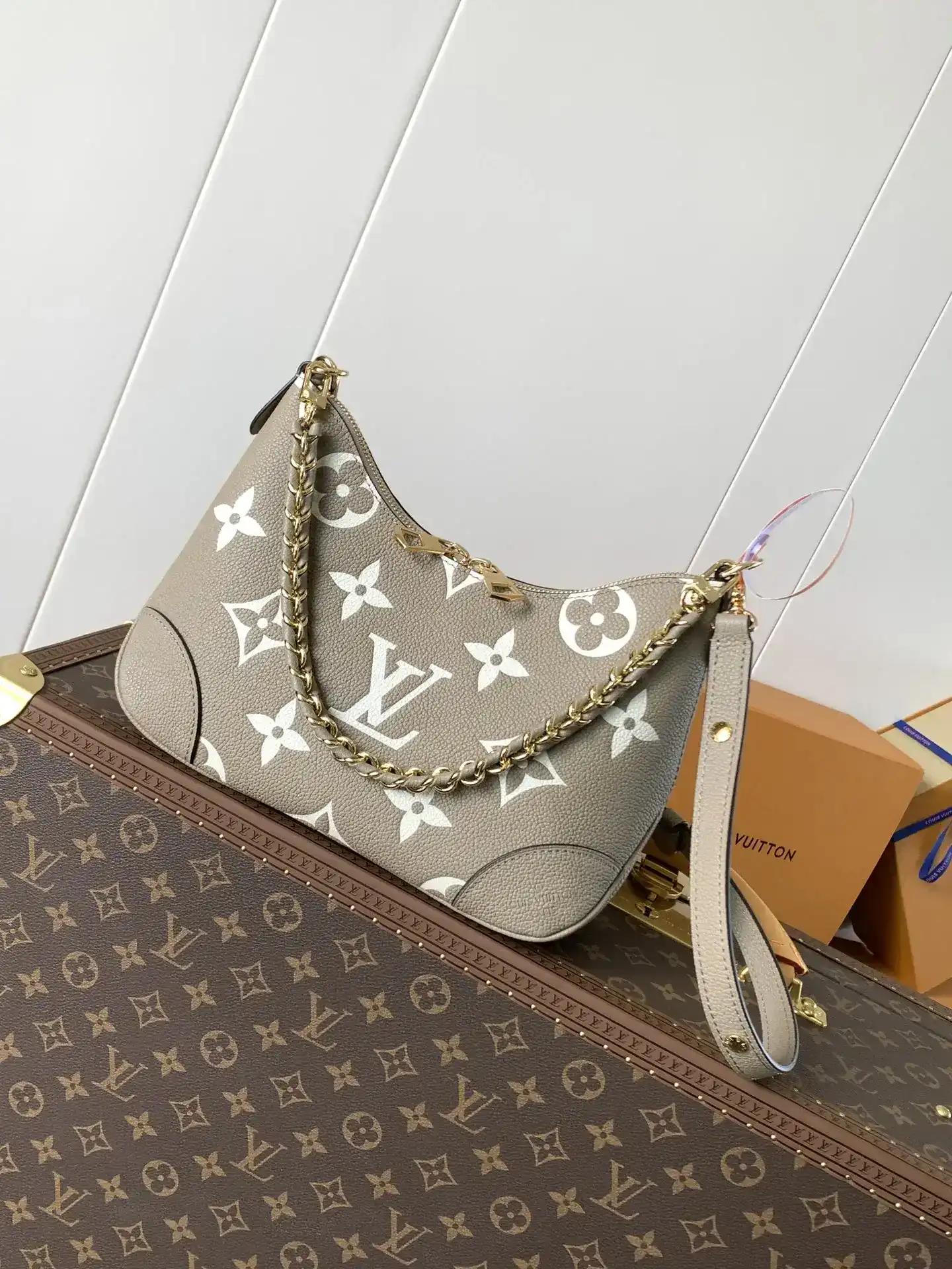 Louis Vuitton Black Grained Leather Hobo Bag product photo from LabelPicks