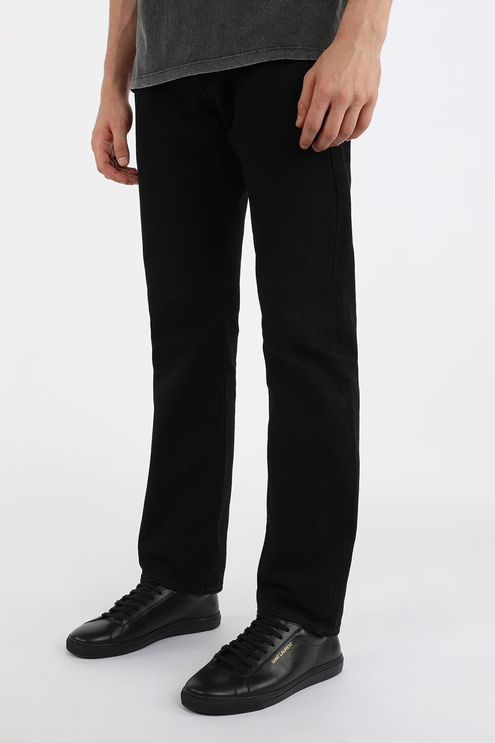 SAINT LAURENT נעלי סניקרס אנדי מעור