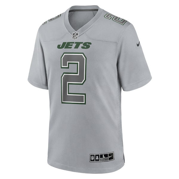 Zach Wilson New York Jets Nike Atmosphere Fashion Game Jersey - Gray