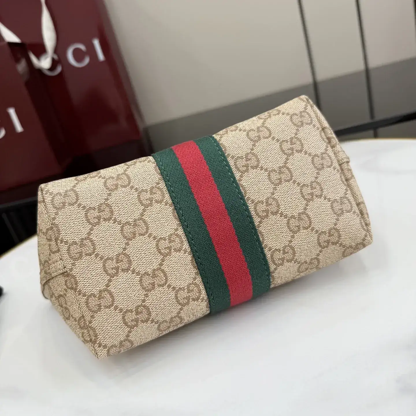 Gucci Generation Brown Canvas and Leather Shoulder Bag product photo from LabelPicks
