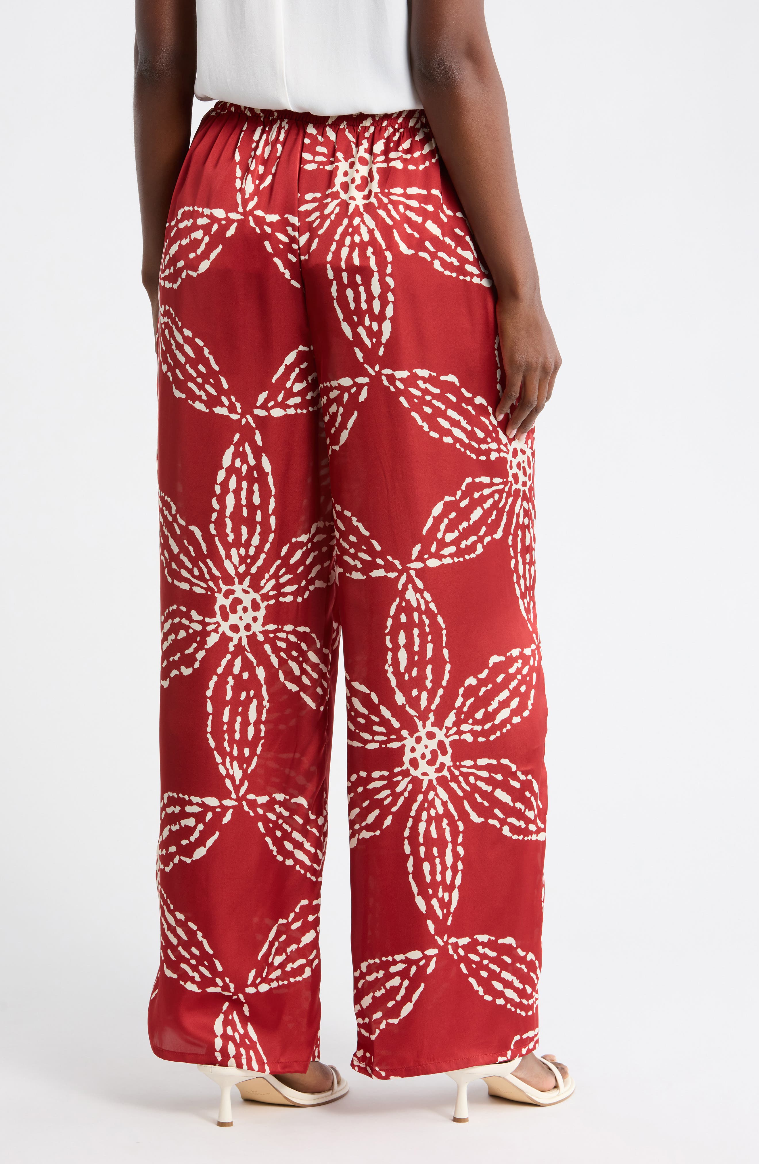 Halogen® Printed Soft Wide Leg Pants