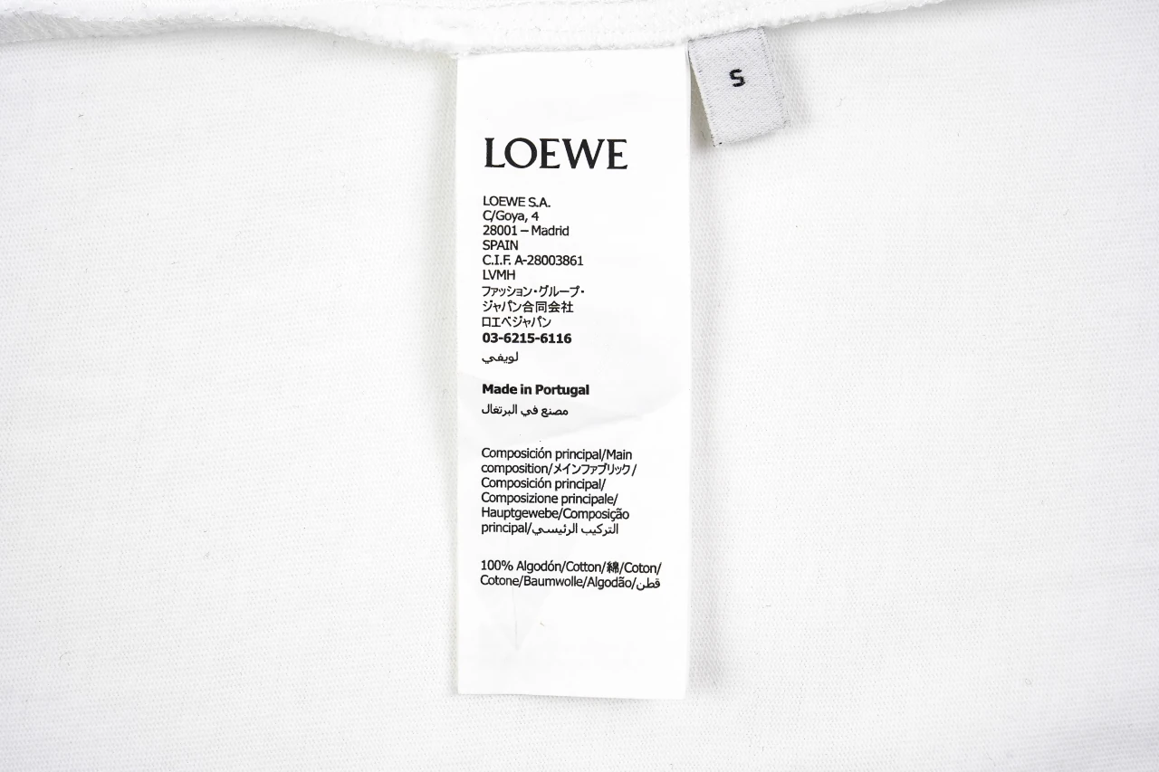 LOEWE White Matte Anagram Embroidered T-Shirt product photo from LabelPicks