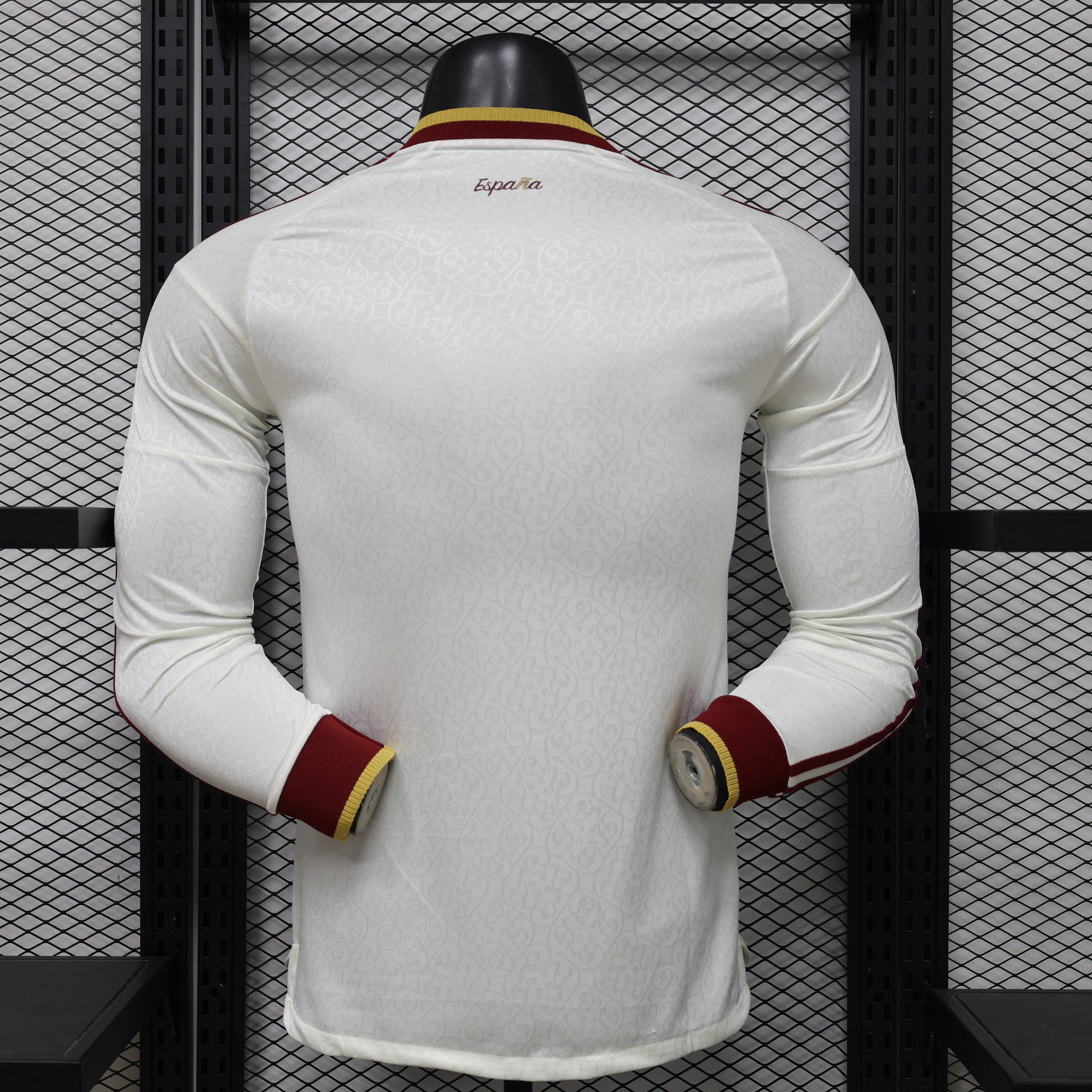 Spain Away Long Sleeves Jersey Player Version World Cup 2026 (Two stars)