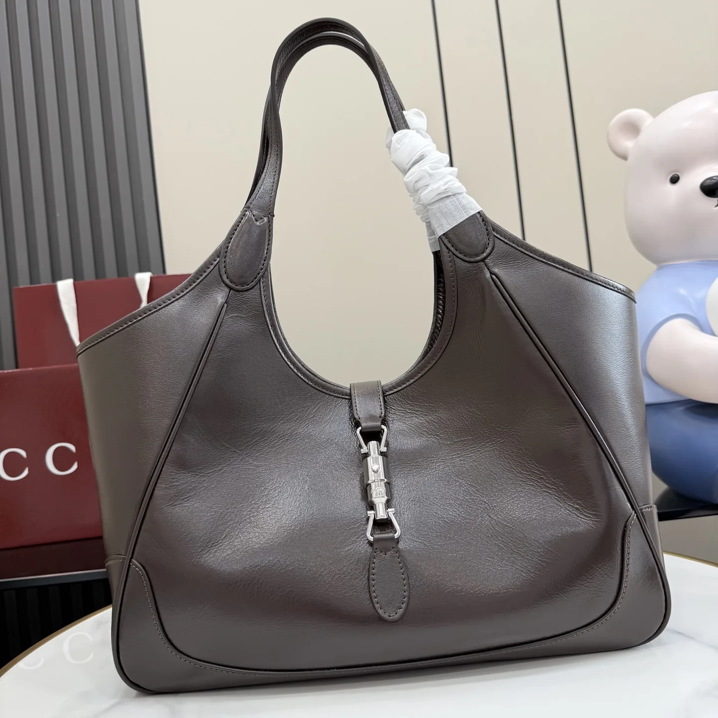 Gucci Brown Quilted Leather Tote Bag product photo from LabelPicks