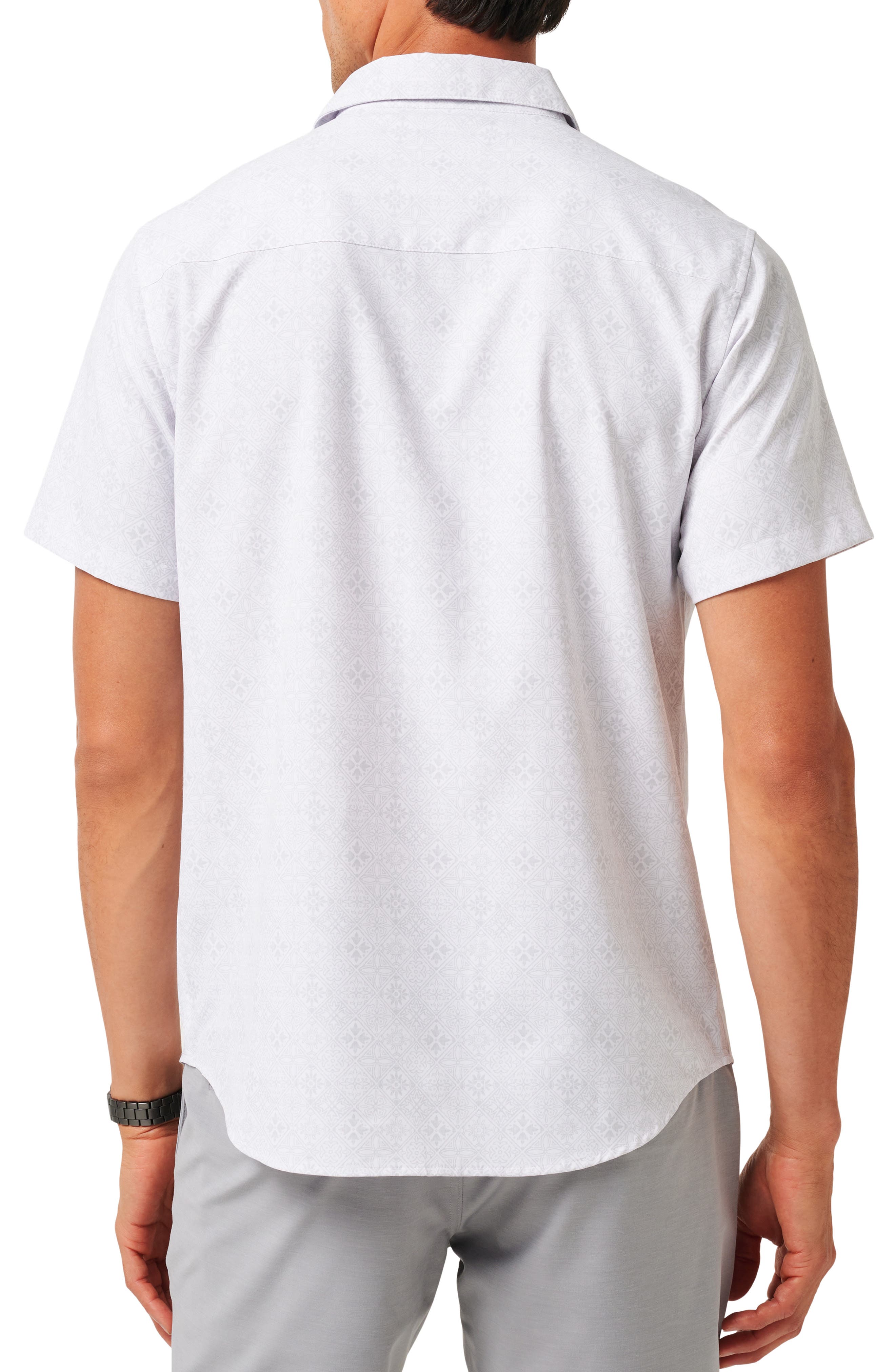 TravisMathew Acropolis Short Sleeve Button-Up Shirt