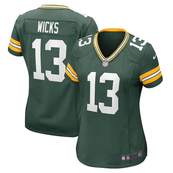 Dontayvion Wicks Green Bay Packers Nike Women's  Game Jersey -  Green