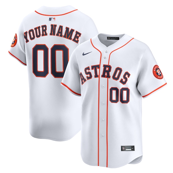 Houston Astros Nike Home Limited Custom Jersey - White