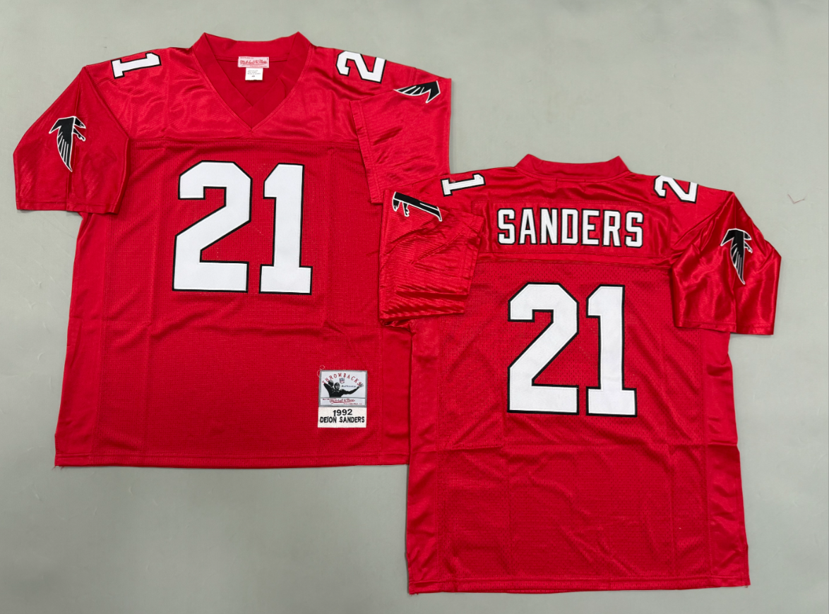Deion Sanders  Atlanta Falcons Authentic Throwback Retired Player Jersey