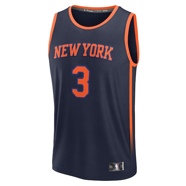 Josh Hart New York Knicks  Fast Break Replica Player Jersey - Statement Edition - Navy
