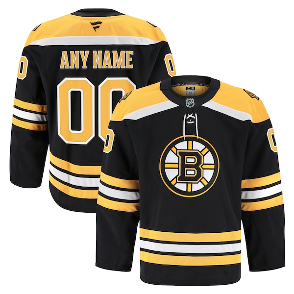 Boston Bruins  Home Authentic Pro Custom Jersey - Black/White