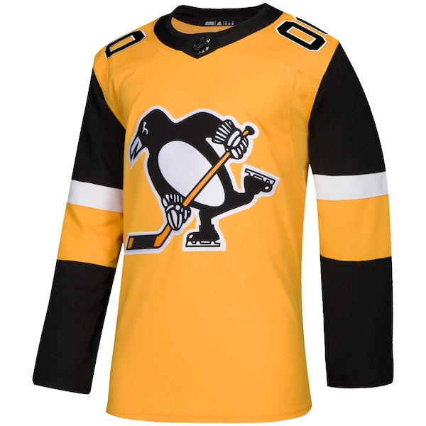 Pittsburgh Penguins adidas Alternate Authentic Custom Jersey - Gold