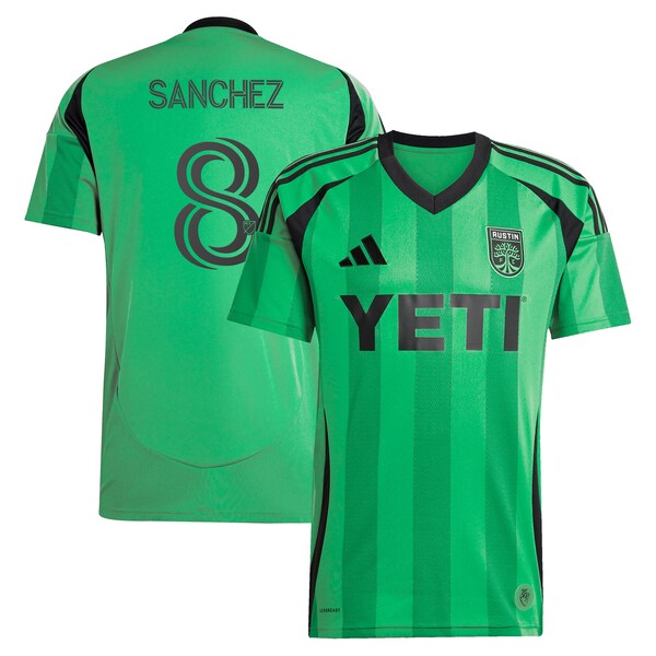 Ilie Sanchez Austin FC adidas 2025 The Heartbeat Kit Replica Player Jersey - Green