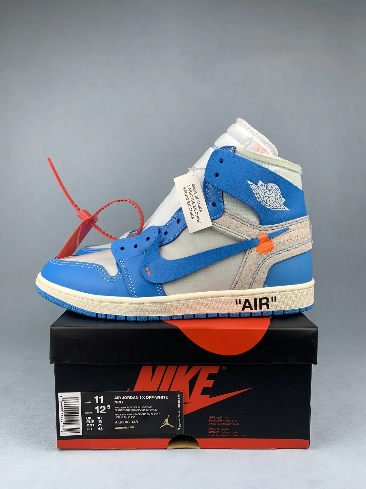Off-White x Air Jordan 1 “UNC” Shoes product photo from LabelPicks