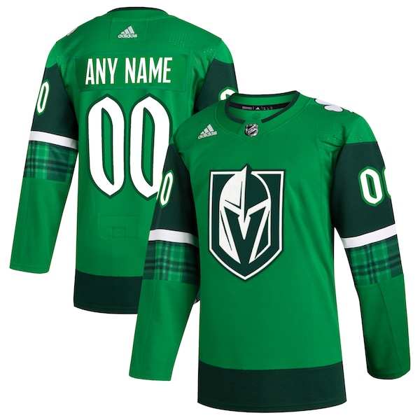 Vegas Golden Knights adidas St. Patrick's Day Authentic Custom Jersey - Kelly Green