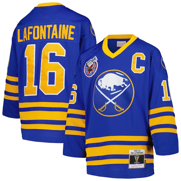 Pat LaFontaine Buffalo Sabres Youth 1992 Blue Line Player Jersey - Royal