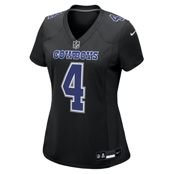 Dak Prescott Dallas Cowboys Nike Women's Fashion Game Jersey - Carbon Black