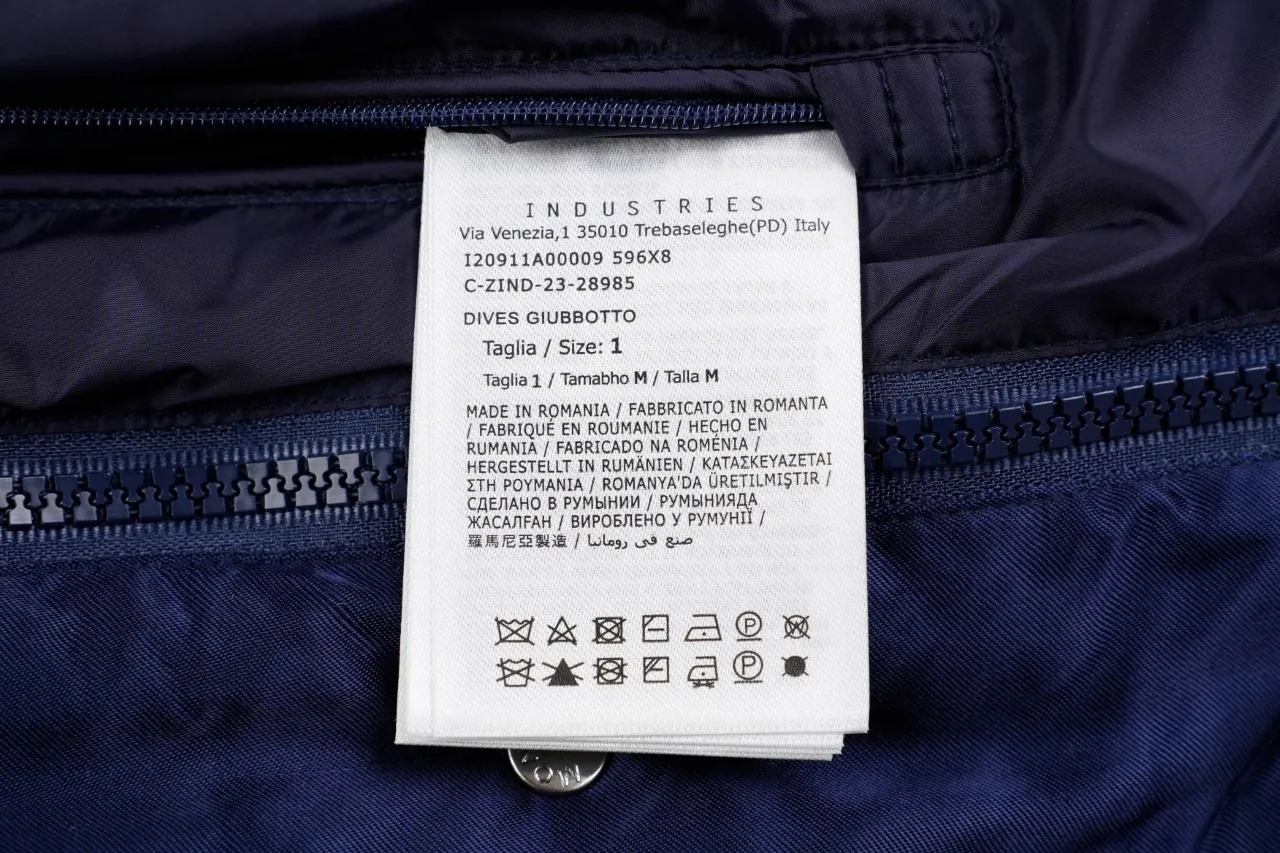 Moncler Navy Bomber Down Jacket product photo from LabelPicks