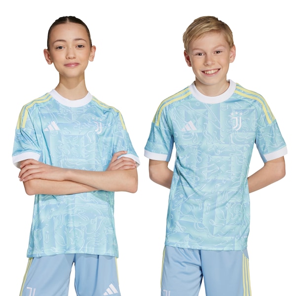 Juventus adidas Youth 2025/26 Away Replica Jersey - Blue