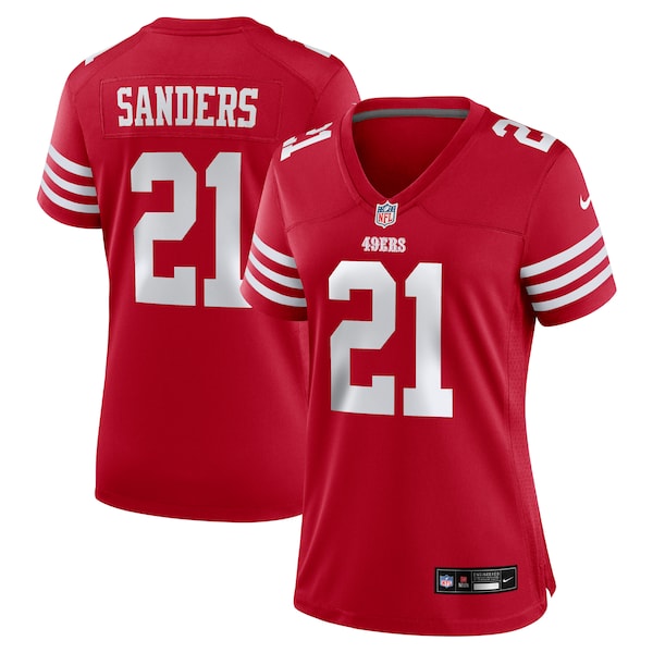Deion Sanders San Francisco 49ers Nike Women's Retired Player Game Jersey - Scarlet