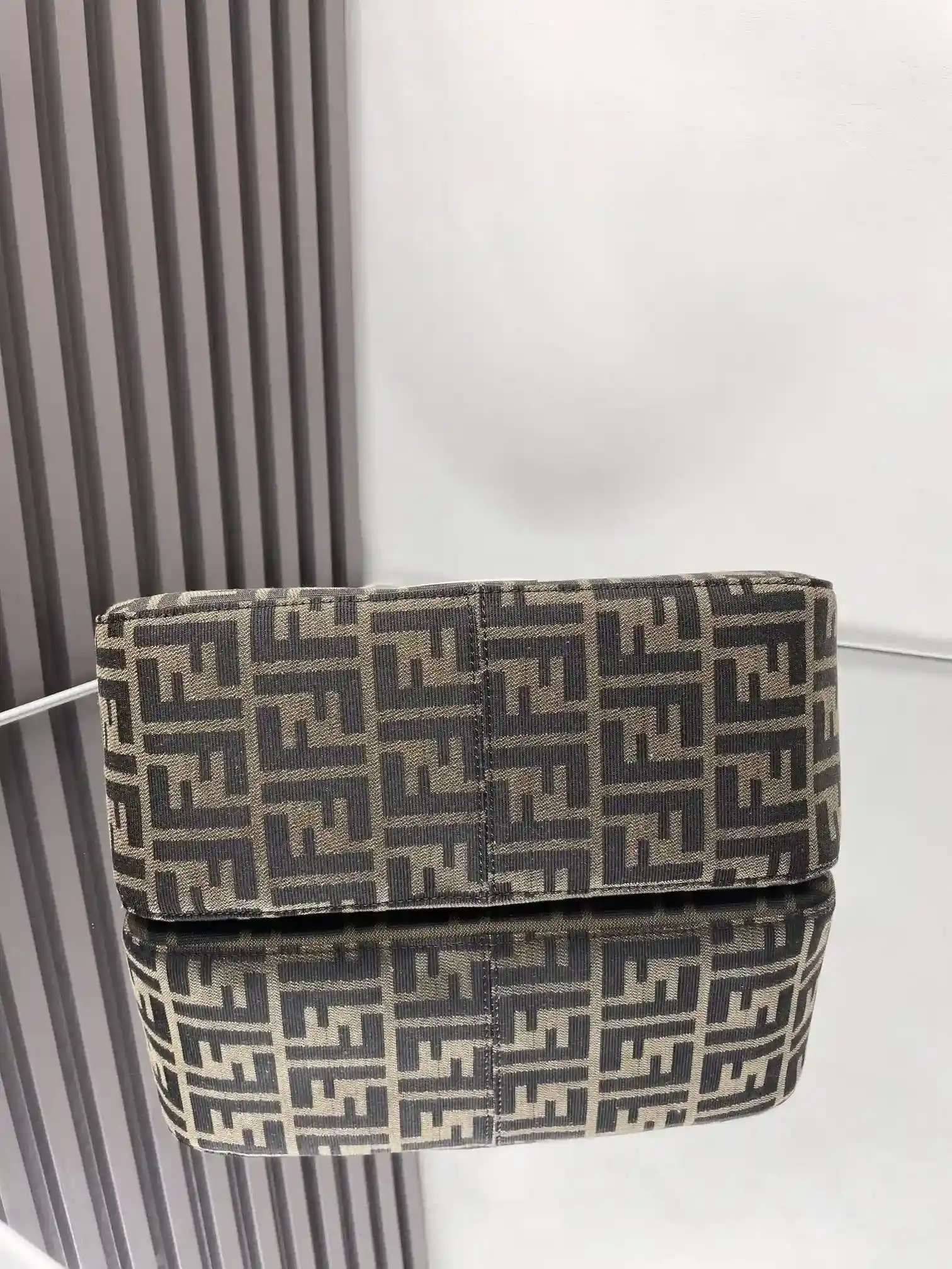 Fendi Baguette Brown Calfskin Shoulder Bag product photo from LabelPicks