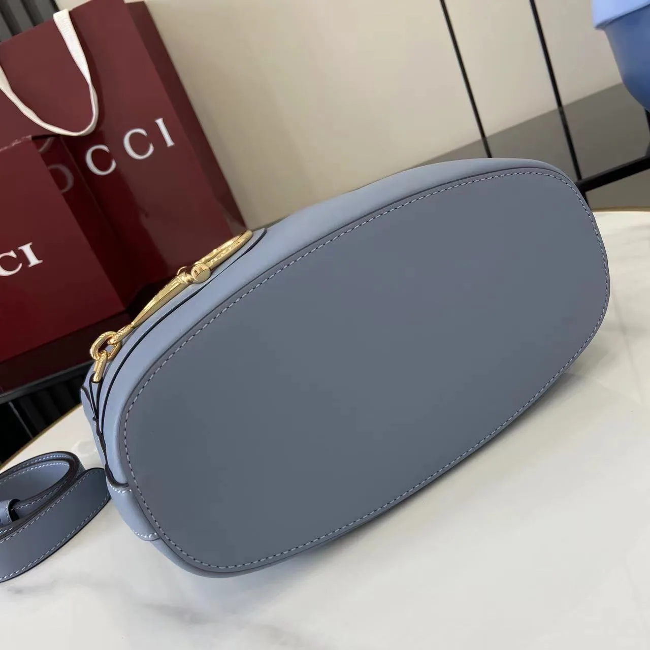Gucci Smooth Leather Bucket Bag product photo from LabelPicks