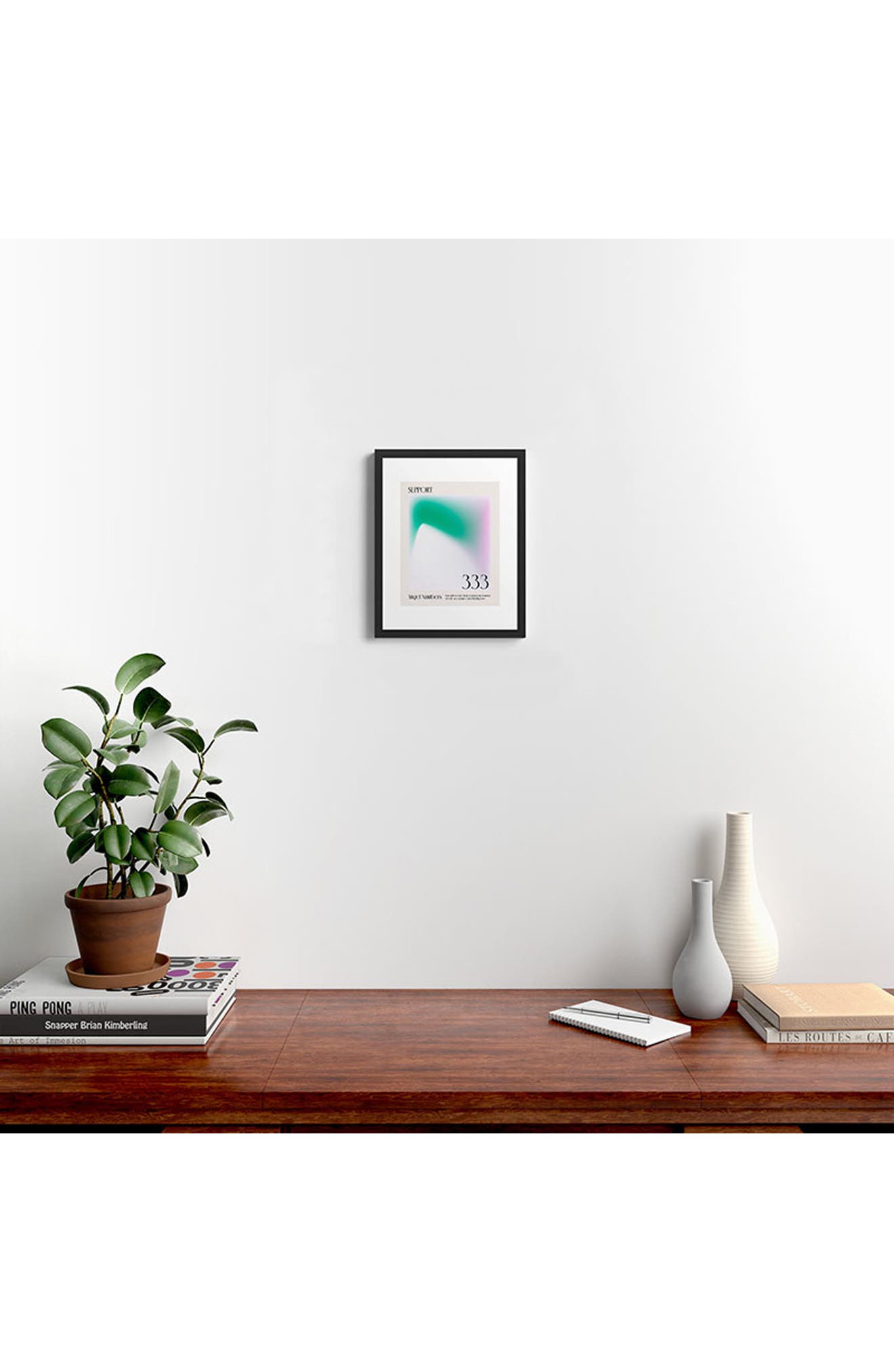 Deny Designs 'Angel Numbers' by Mambo Art Studio Framed Wall Art