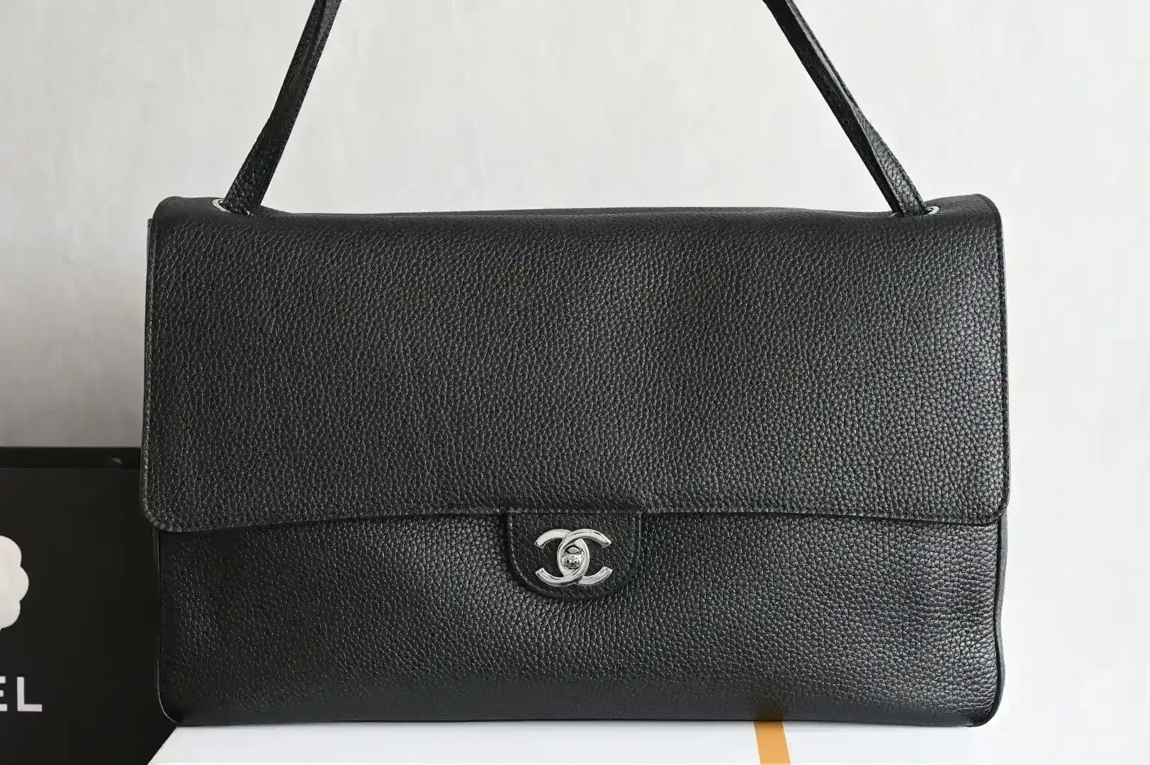 Chanel Black Grained Leather Shoulder Bag product photo from LabelPicks