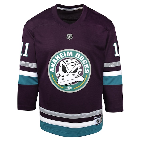 Trevor Zegras Anaheim Ducks Youth 30th Anniversary Replica Player Jersey – Purple