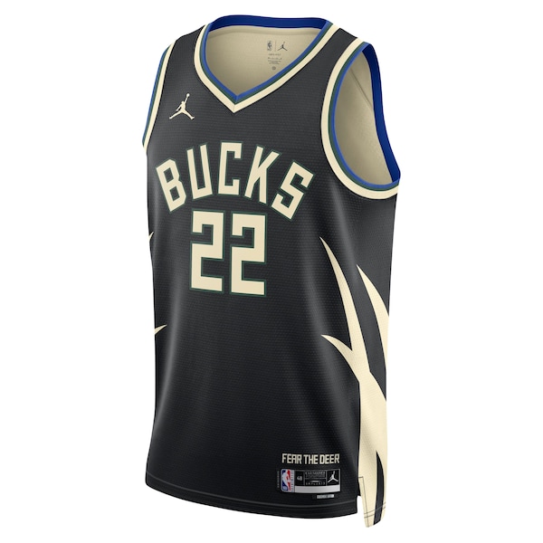 Khris Middleton Milwaukee Bucks Jordan Brand Unisex Swingman Jersey - Statement Edition - Black