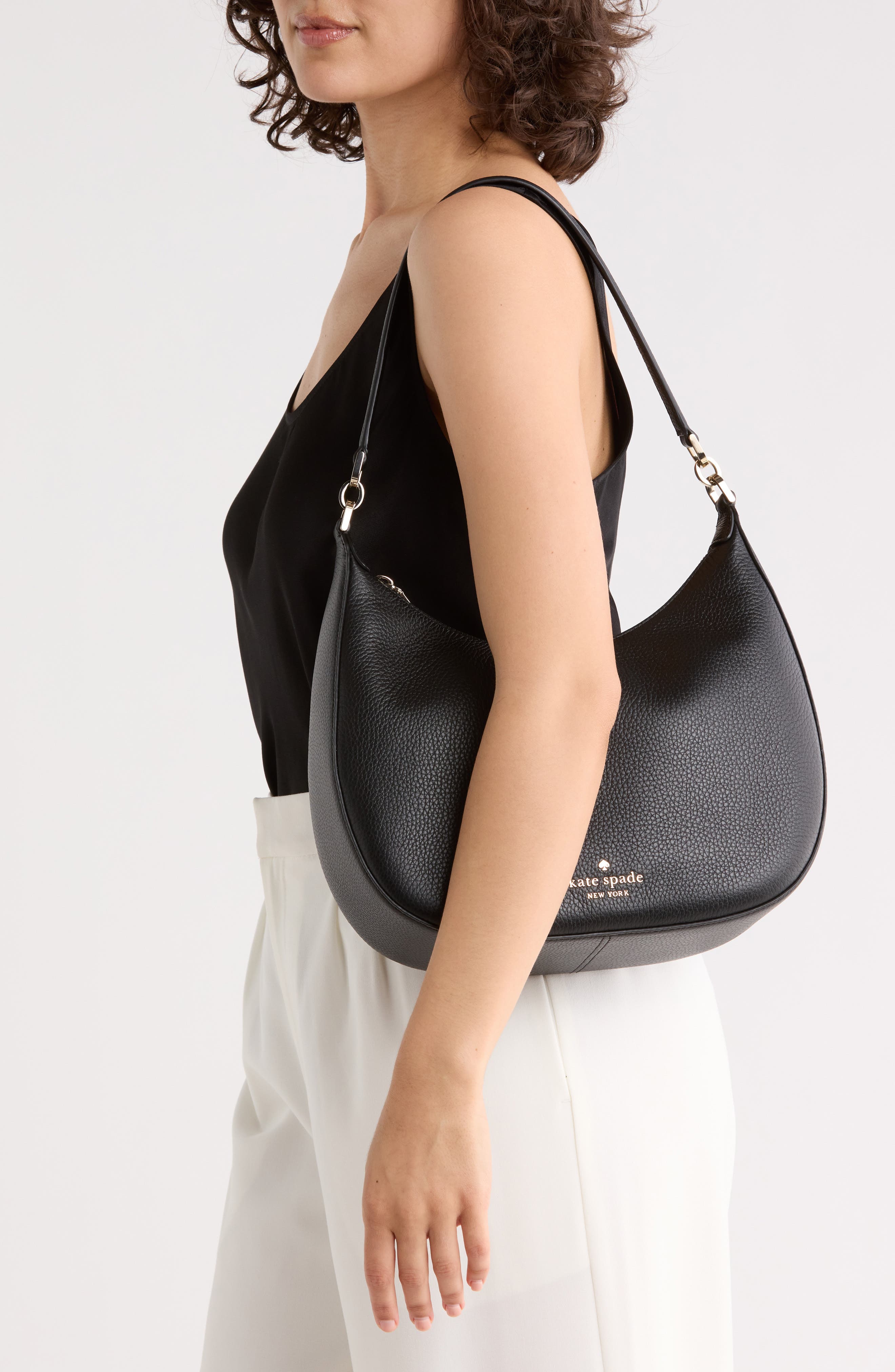 Kate Spade New York janie pebbled leather shoulder bag