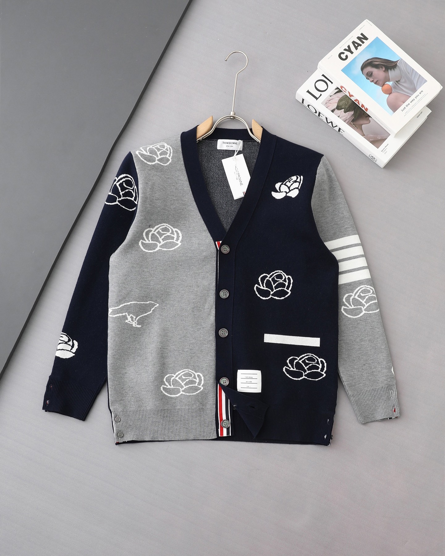 0904 girl Wool knit cardigan sweatershirt