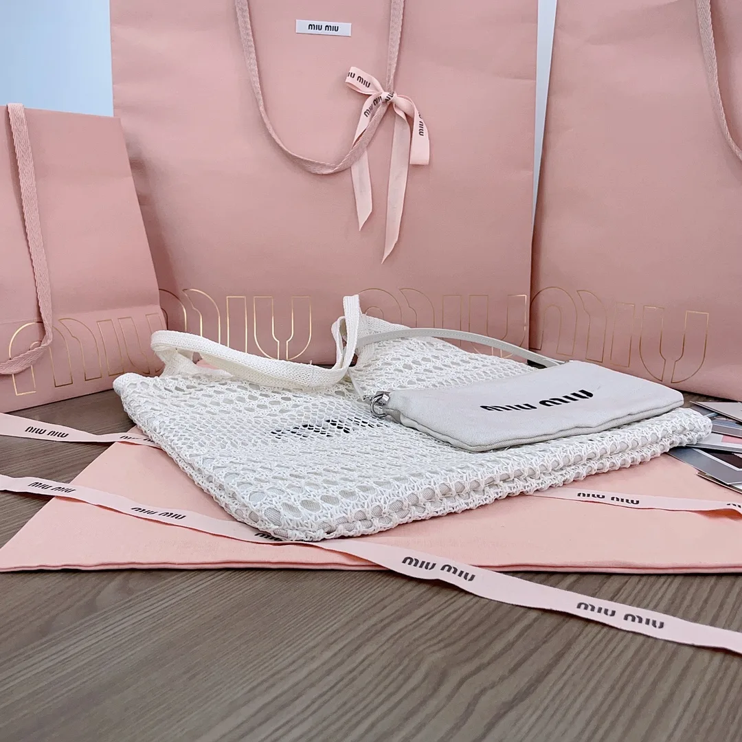 Miu Miu Straw Woven Tote Bag product photo from LabelPicks