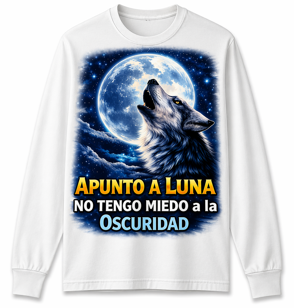 Remera Lobo Luna | Streetwear Dark Unisex