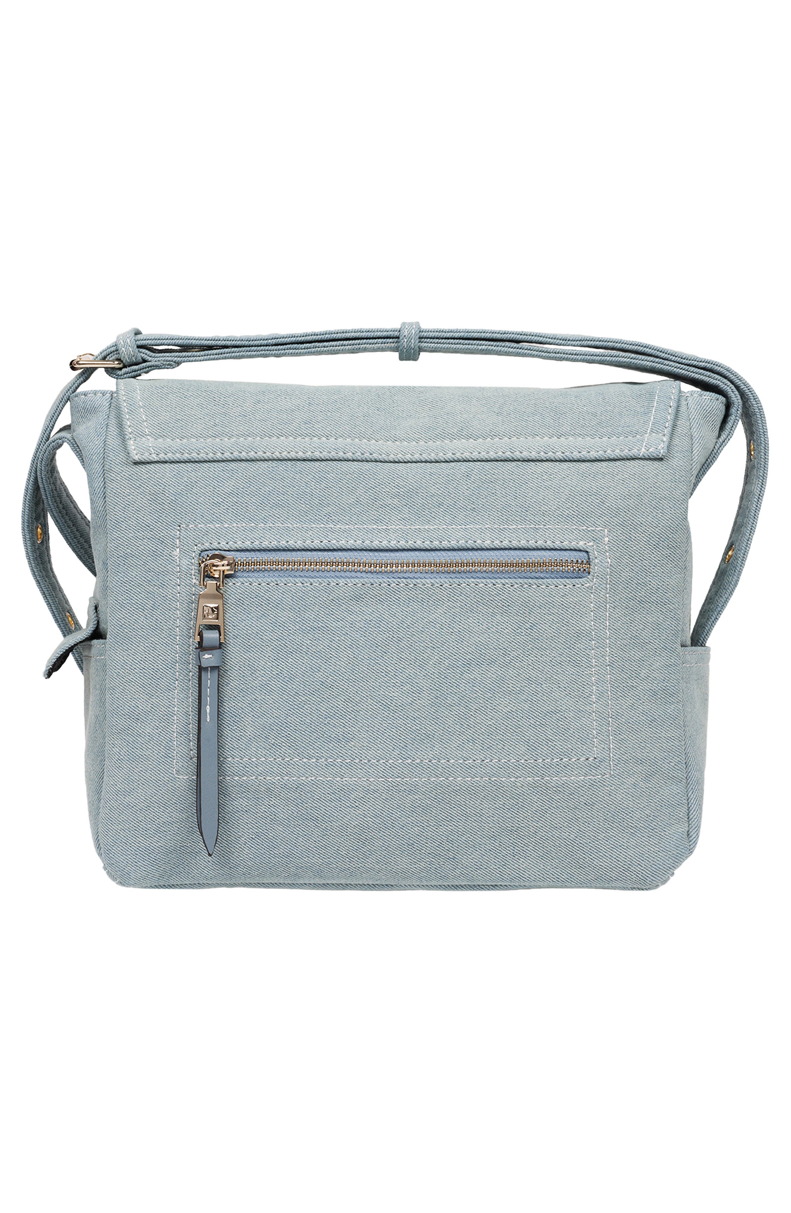 True Religion Multipatch Denim Messenger Bag