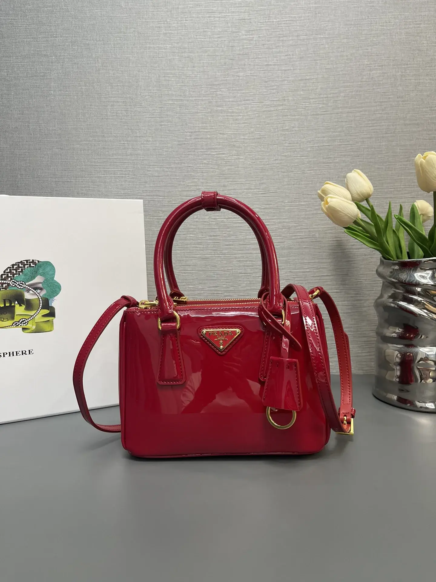 Prada Galleria Grained Leather Top Handle Bag product photo from LabelPicks