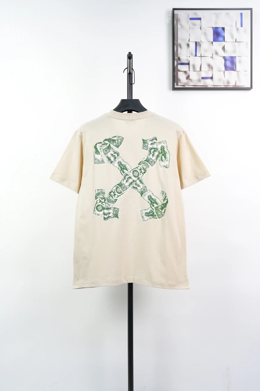 Off-White Beige Dollar Arrow T-Shirt product photo from LabelPicks