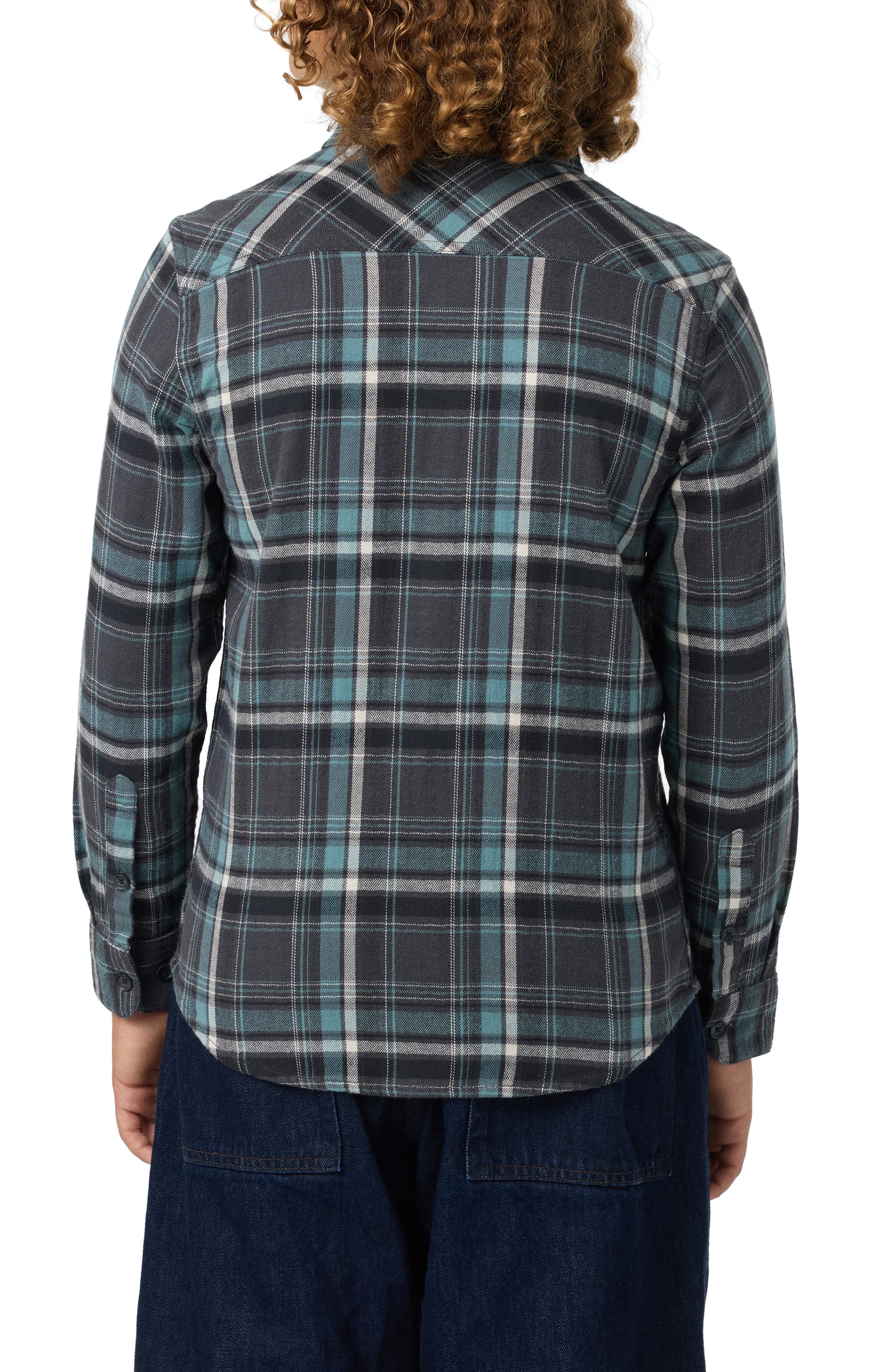 O'Neill Kids' Redmond Plaid Flannel Button-Up Shirt