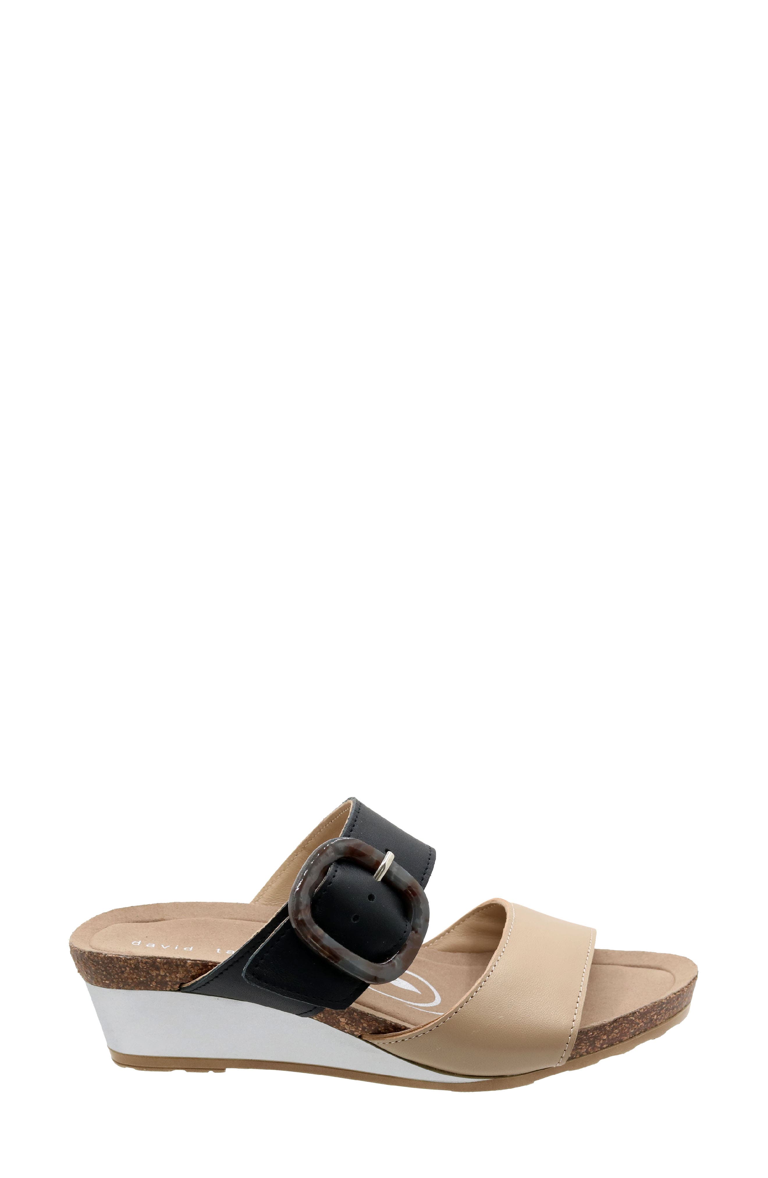 David Tate Fantasy Platform Wedge Slide Sandal
