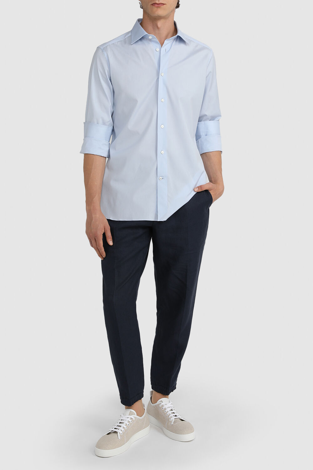ZEGNA חולצה מכופתרת קלאסית