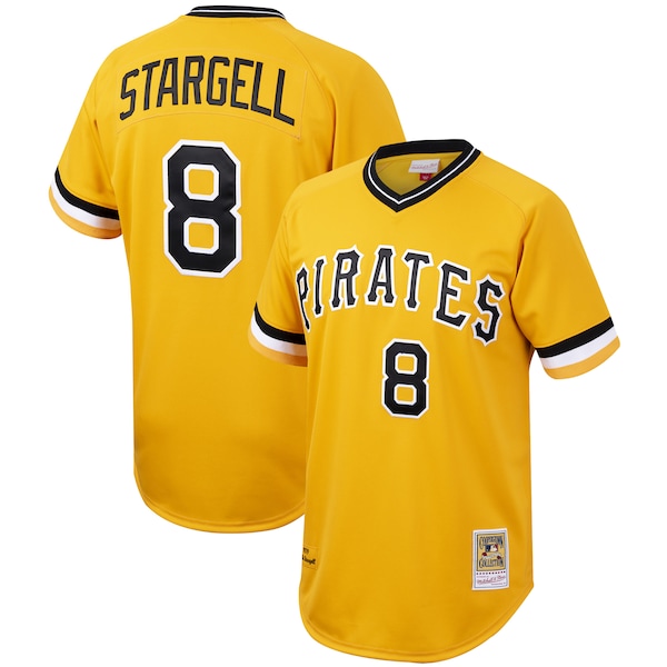 Willie Stargell Pittsburgh Pirates Cooperstown Collection Authentic Jersey - Gold