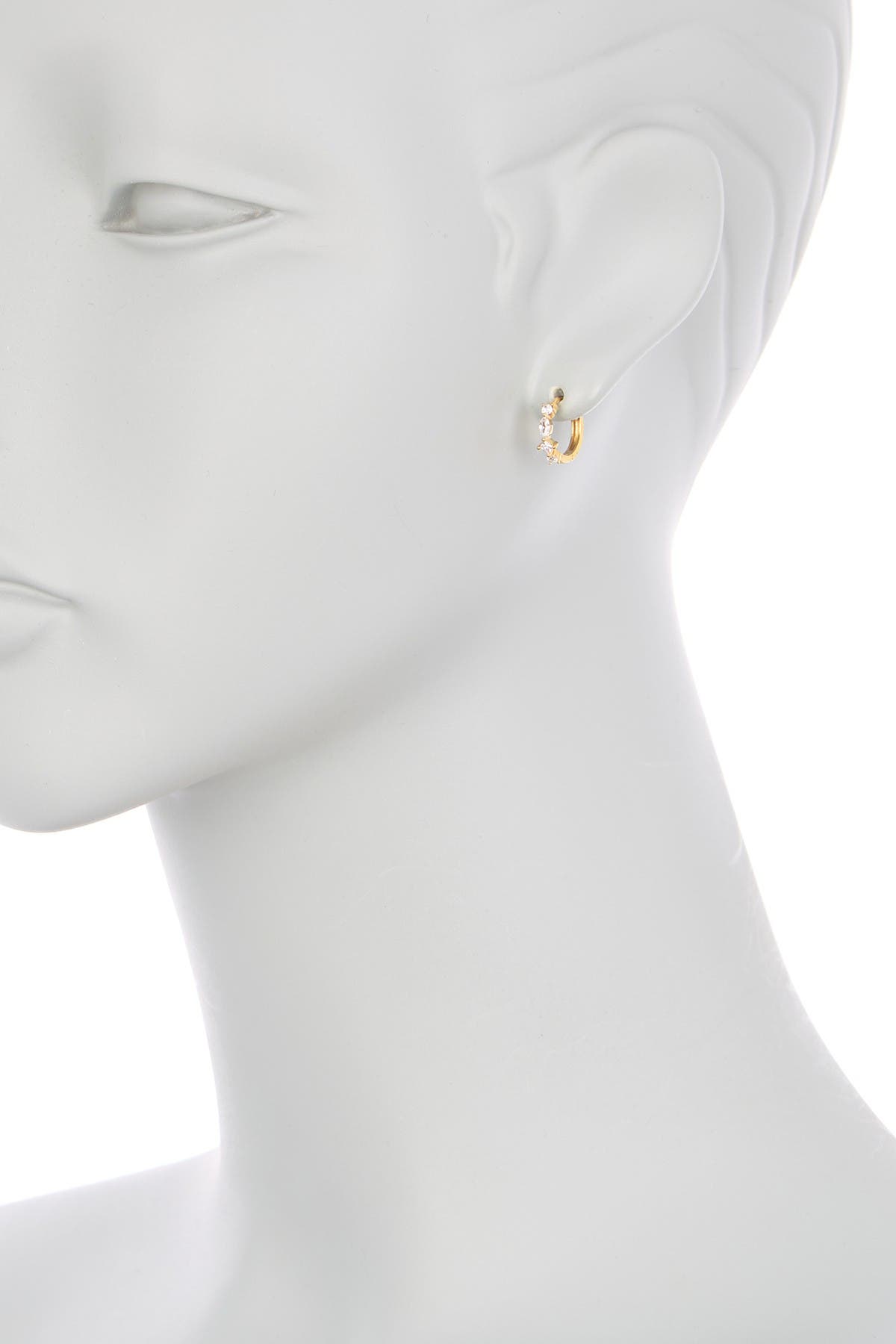 NORDSTROM RACK Cubic Zirconia Huggie Earrings