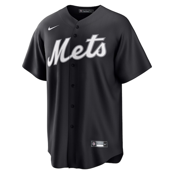 Francisco Lindor New York Mets Nike Lights Out Replica Player Jersey - Black