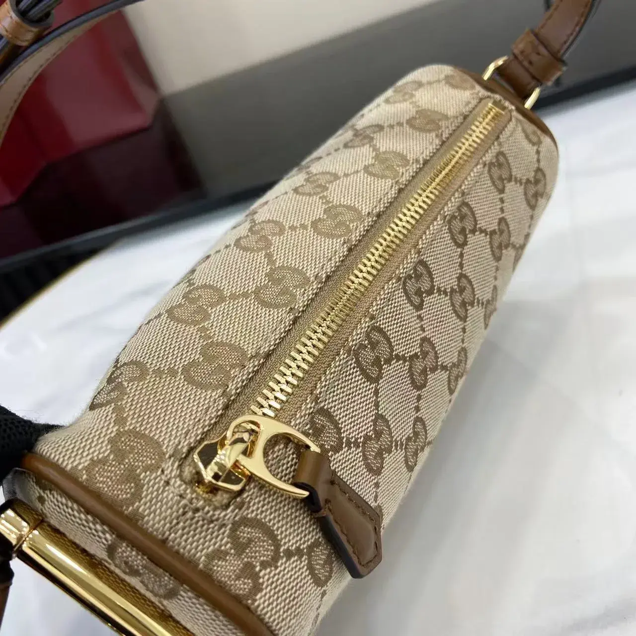 Gucci Brown Calfskin Crossbody Bag product photo from LabelPicks